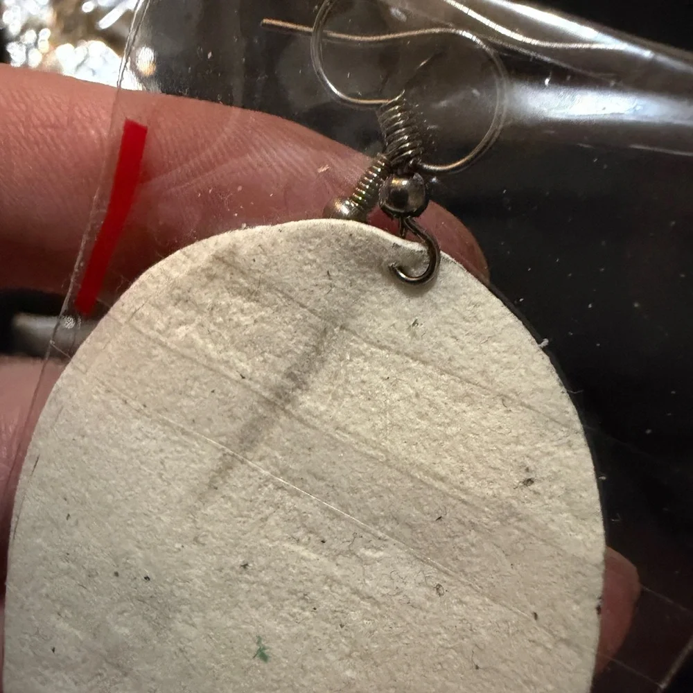 Gucci Multicolor Italian Leather Drop Earrings - Picture 3 of 4